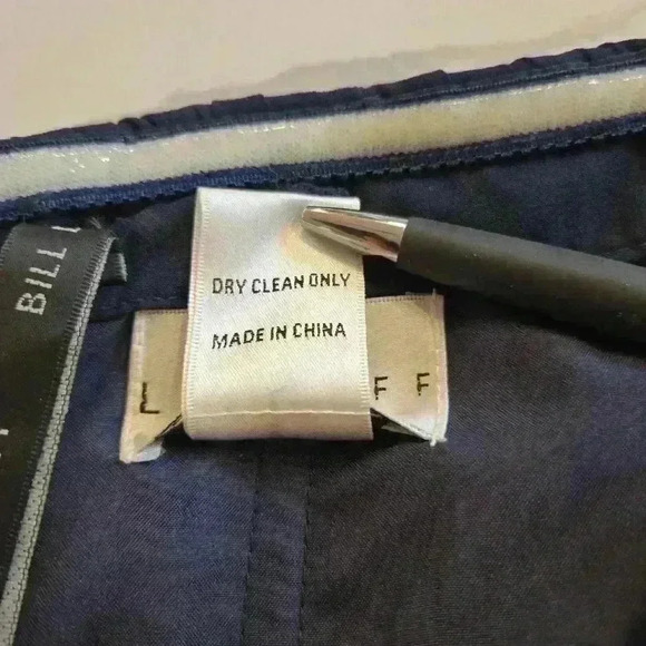 Bill Levkoff Womens Formal Stapless Chiffon Midi Dress Navy Blue Size 10 - Picture 10 of 11